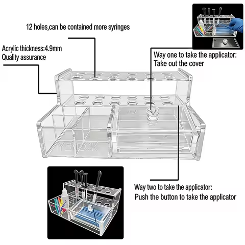 1Pcs Dental Resin Storage Rack, Multi-Tiered, Dental Instrument Storage Box, Aesthetic Dental Organi