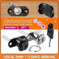 16mm Drawer Lock Cam Lock With 2 Key Drawer Lock Drawer Cam Lock Front Central For Locker Desk Kunci