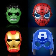 Mask Toy Halloween Avengers Mask Captain America Hulk Spider-Man Iron Man Ball Performance Props Children's Cartoon Anime Mask