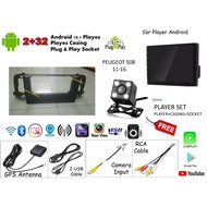 PEUGEOT 508 2011-2016 android player 9 inch PLUG N PLAY with OEM casing