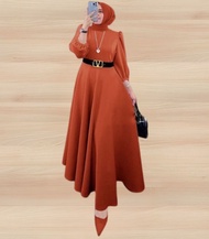 JESSY ACC SEPHORA DRESS WD SHAKILLA LD 110 CM PB 140 CM FREE BELT / IKAT PINGGANG Baju Gamis Wanita 