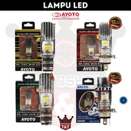 Ayoto LED Headlight | Vidor A8 H6| H4 | M1a M2A M2B M3A M4A | Vixion Bebek Matic Scoopy Satria