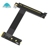 Riser Cable M.2 NVME to PCIE X16 Adapter Graphics Extension Cable 90 Degree PCI Express 3.0 16X to M