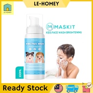 Maskit Kids &amp; Baby Foaming Face Wash Brightening - Sabun Cuci Muka Foam Anak Bayi Olive Oil, Honey Extract