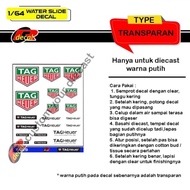 T029 Hotwheels Decal Transparent 1/64 Tag H