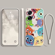 Phone case for OPPO A98 5G OPPO A57 2022 A77S RENO 8T 4G 5G A17 A17K RENO 8 5G A9 A5 2020 cute Monsters soft Mobile Phone Case cover