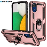 KEYSION Ốp Giáp Chống Sốc Cho Samsung A02 A02S M52 M32 5G Ốp Lưng Điện Thoại Có Vòng Đứng Cho Galaxy