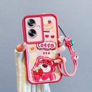 casing oppo a79 5g Cartoon 3D Stickers Doll phone case for oppo a79 5g case