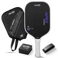 Amoswiz,Pickleball Paddles,T800 Carbon Fiber Paddle with 16MM EPP Foam Core,9Ultimate Spin & Consist