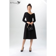 IVY moda MS 39B9097 women's off-the-shoulder elastic dress