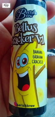 6MG BANANA GRAHAM CRAKERS 60ML 6 MG Premium Liquid Pisang Cookies Vape