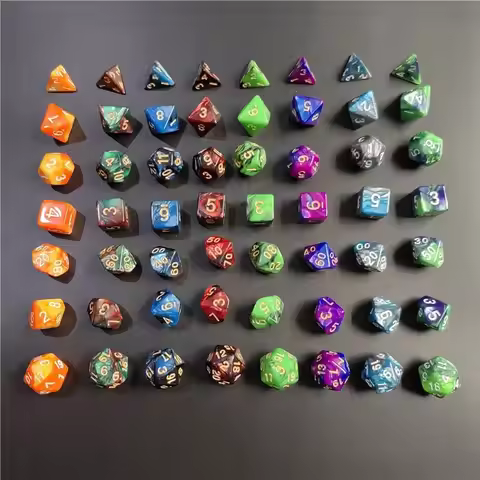 Galaxy Series Style 7 Pcs1set DND Dice Set D4 D6 D8 D10 D12 D20 Multi-sided Dice For TRPG Dungeons &