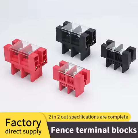 Fence-Type Terminal 75A Battery Parallel Series Through-Type 100A Terminal 200A One-In-Two-Out New E