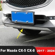 For Mazda CX-5 CX5 KF 2017-2021 CX-8 2017-2024 Stainless Front Bottom Bumper Grille Cover Trim Grill