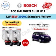 BOSCH Eco H11 Halogen Headlamp Bulb 12V 55W H11 Bulb for Perodua Myvi LagiBest (Year 2011-2014) Lamp