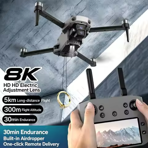 New K11 SE 8K HD Dual-Camera Drone Screen RC GPS Return 5G ESC Intelligent Obstacle Avoidance Brushl
