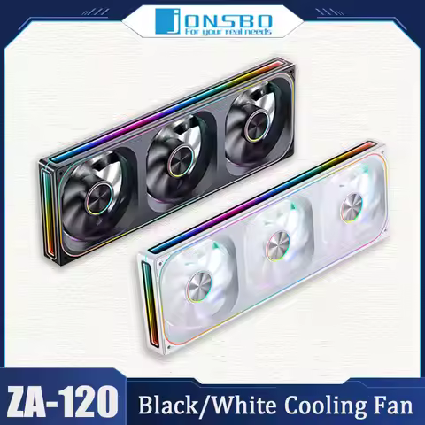 Jonsbo ZA-360/240/120/ Case Fan 360 Multi Sided Thousand layer Mirror 5V 3PIN ARGB 12cm PWM Cooling 