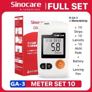 Sinocare GA-3 Blood Glucose Monitor Glucometer Blood Sugar Meter Test Set