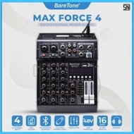 Baretone Max Force 4 Audio MIxer - Professional MIxer 4 channel