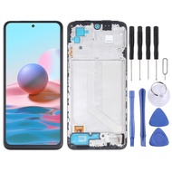 Dropshiping OLED Material LCD Screen and Digitizer Full Assembly With Frame for Xiaomi Redmi Note 10 4G / Redmi Note 10s 4G / Redmi Note 11 SE India / Poco M5s M2101K7AI M2101K7A