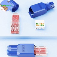 Homestore Tool-Free RJ45 Connector Field Termination Plug RJ45 Tool Less Gold Plated Modular Plug Et