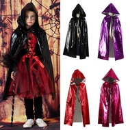 Halloween Costumes Kids Cloak Set Hooded Witch Vampire Cape Suit for Role Cosplay Party