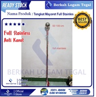 Tongkat mayoret stainles stick marchingband stik mayoret stainless anti karat
