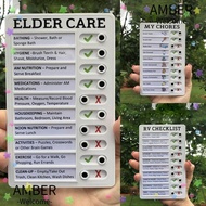 AMBER Home Note Board Adjustable RV CHECKLISR ELDER CARE MY CHORES Reminding Time