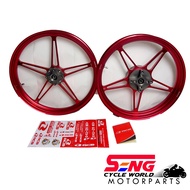 Y125 ZR/ LC135 5S FORGED SPORT RIM SET FG510 RED