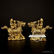Kirin Wholesale Gifts Brass Pair Ornaments Craftsmanship Manufacturers Send Sons Send Sons Ornaments