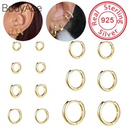 Bodyace 925 Silver Earring 1 Pc 20G Ear Piercing Lobe Earring Helix Earring Round Earring Hoop Earri