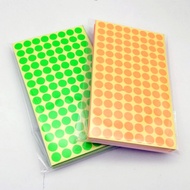 Existing Goods Production Fluorescent Polka Dot Label Paper Color Circular Label Mark Symbol Color R