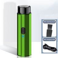 AC01 - Alat Mesin Cukur Potong Jenggot Travel Portable USB Mini Shaver - Hijau