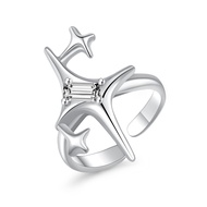 Star Rings For Women Teens Girls Y2k Silver Rings Adjustable Open Ring jewelry
