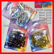 🏁 SET SKRU KULIT ENJIN HONDA WAVE 125R 125S 125X 125i FUTURE 🏁 ORIGINAL HENG THAILAND SCREW ENGINE C