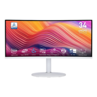 Monitor (จอมอนิเตอร์) Msi Modern Md342cqpw - 34 Inch Va 2k 120hz Adaptive Sync Curved