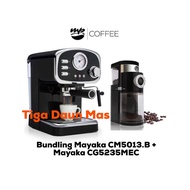 Bundling Mesin kopi Mayaka CM5013. B + Grinder Kopi Mayaka CG5235MEC