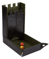 Forged Dice Co. Draco Castle Foldable Dice Tray and Dice Tower - Foldable DND Dice Tray and Dice Rol