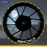 For Z900 Z 900 Motorcycle 17 Inch Front Rear Wheel Racing Sticker Decal Waterproof Reflective Decora