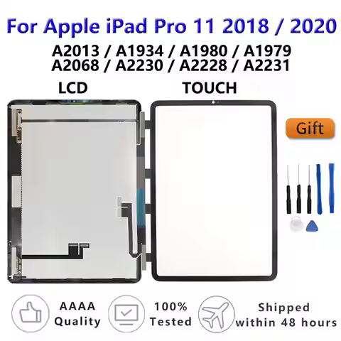 11“ OEM For Apple iPad Pro 11 LCD 2018 A1934 A1979 A2068 A2230 2020 LCD Display Touch Screen Digitiz