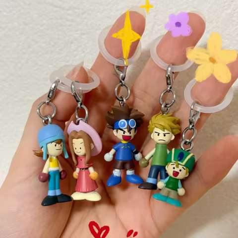 Digimon Adventure Bandai Gashapon Pendant Taichi Yagami Yamato Ishida Koshiro Izumi Bag Umbrella Han