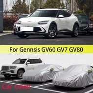 Penutup kereta untuk Genesis GV60,GV70,GV80 Penutup kereta habuk, habuk kereta, hujan, salji, pita k