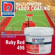 NIPPON 496 RUBY RED (5L) MULTI-PURPOSE FLOOR COATING