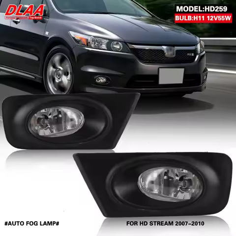 DLAA For Honda STREAM 2007 2008 2009 2010 Front Fog Lights Car Styling Spot Light Fog Lamps With Swi