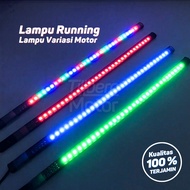 Motorcycle LED Eyebrow Lights Car/s 12V Truck/s 24V 30CM Running Flashing DRL Elastic RGB Universal 
