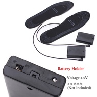 1 Pair Electric 3xAA Battery Powered Heated Insoles For Shoes Winter Cold Protection Keep Feet Warm