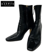 Chloe Leather Side-Zip Block Heel Boots, Size 38 [Used]