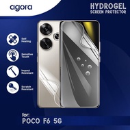 LAYAR Anti-Scratch Hydrogel For poco F6 5G Hydrogel SCREEN Protector Film - ANTI SPY, FULL SCREEN, P