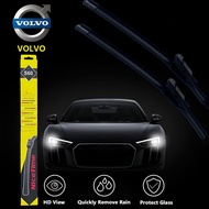 (1 Pair) VOLVO Wiper VOLVO C30/C70/S40-90/V40-60/XC60-90/XC Classic Premium Boneless Silicone Wiper