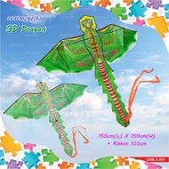 Layang_Kite 3D DRAGON Kite D3019 Outdoor Game (Ready Stock)